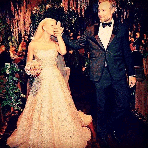 jessica simpson gold wedding dress At Last! Photos from Simpson's Beautiful Wedding! anywhere showstopper