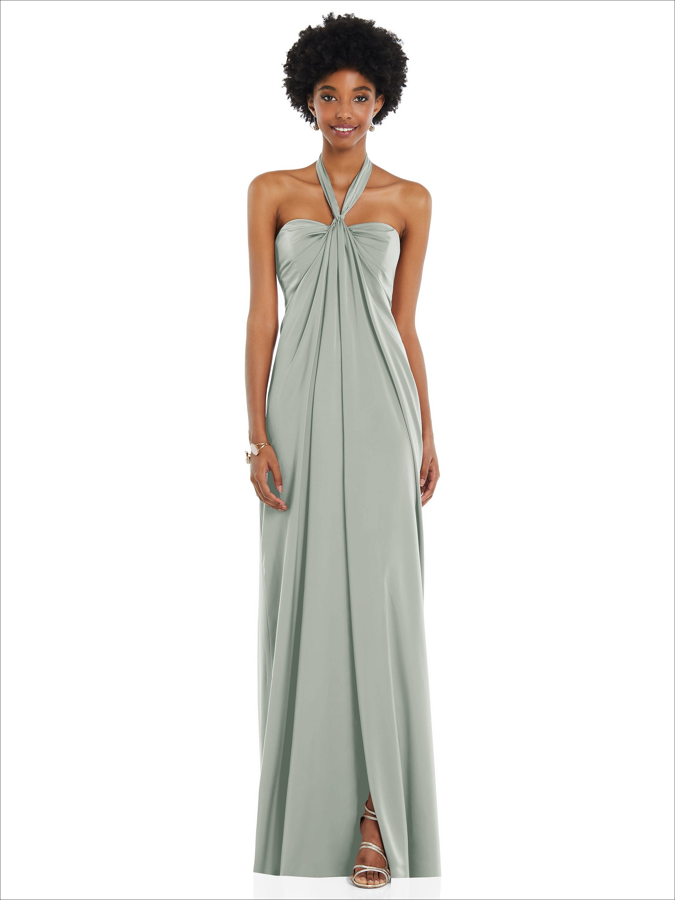 grey grecian bridesmaid dress Draped Satin Column Gown with Convertible Straps antla_in_funnel_2225