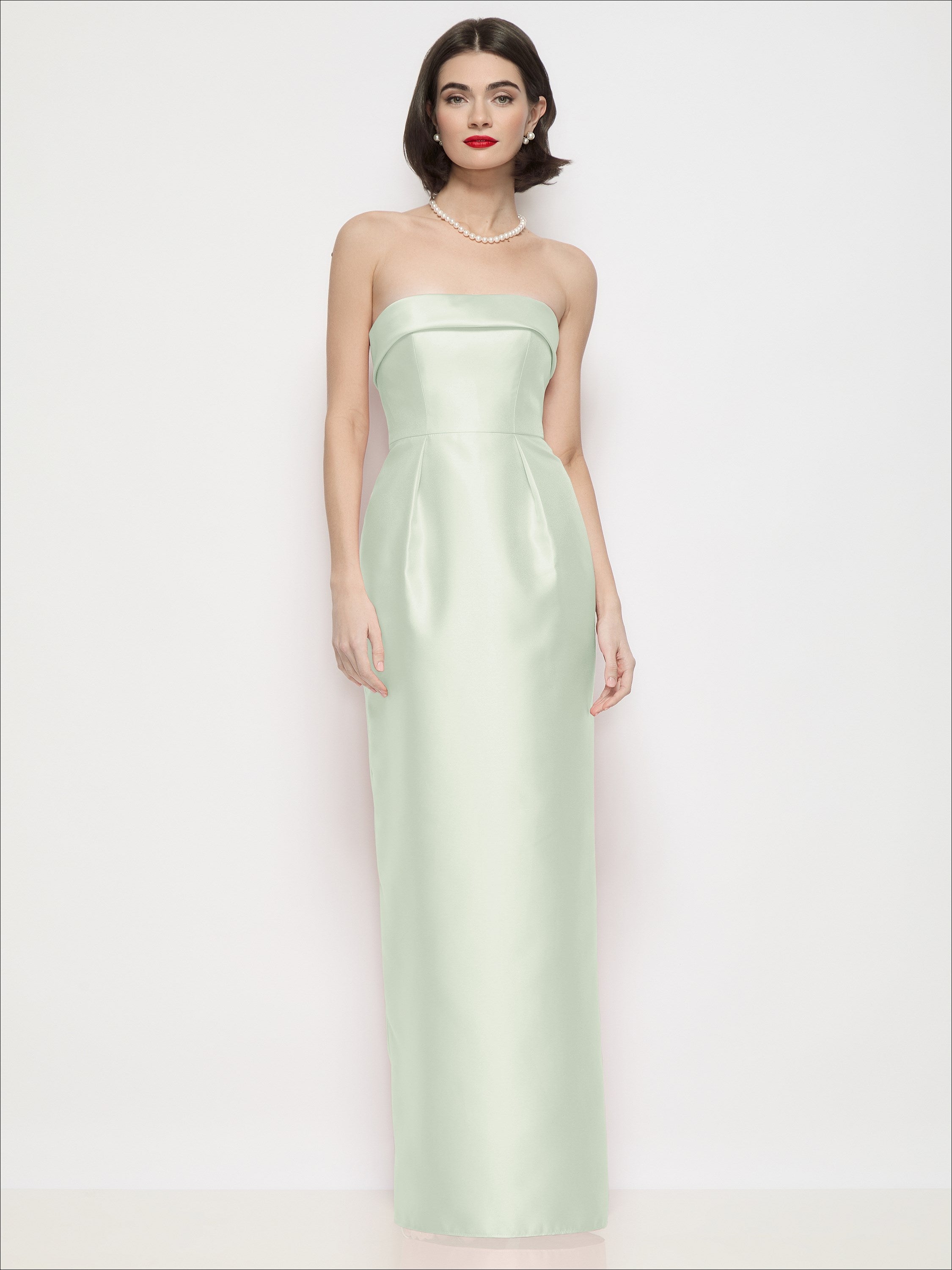 green and champagne dress Cold Shoulder Dark Long Party With Beading Top #F004 2025-礼服-01 实拍 main image 1