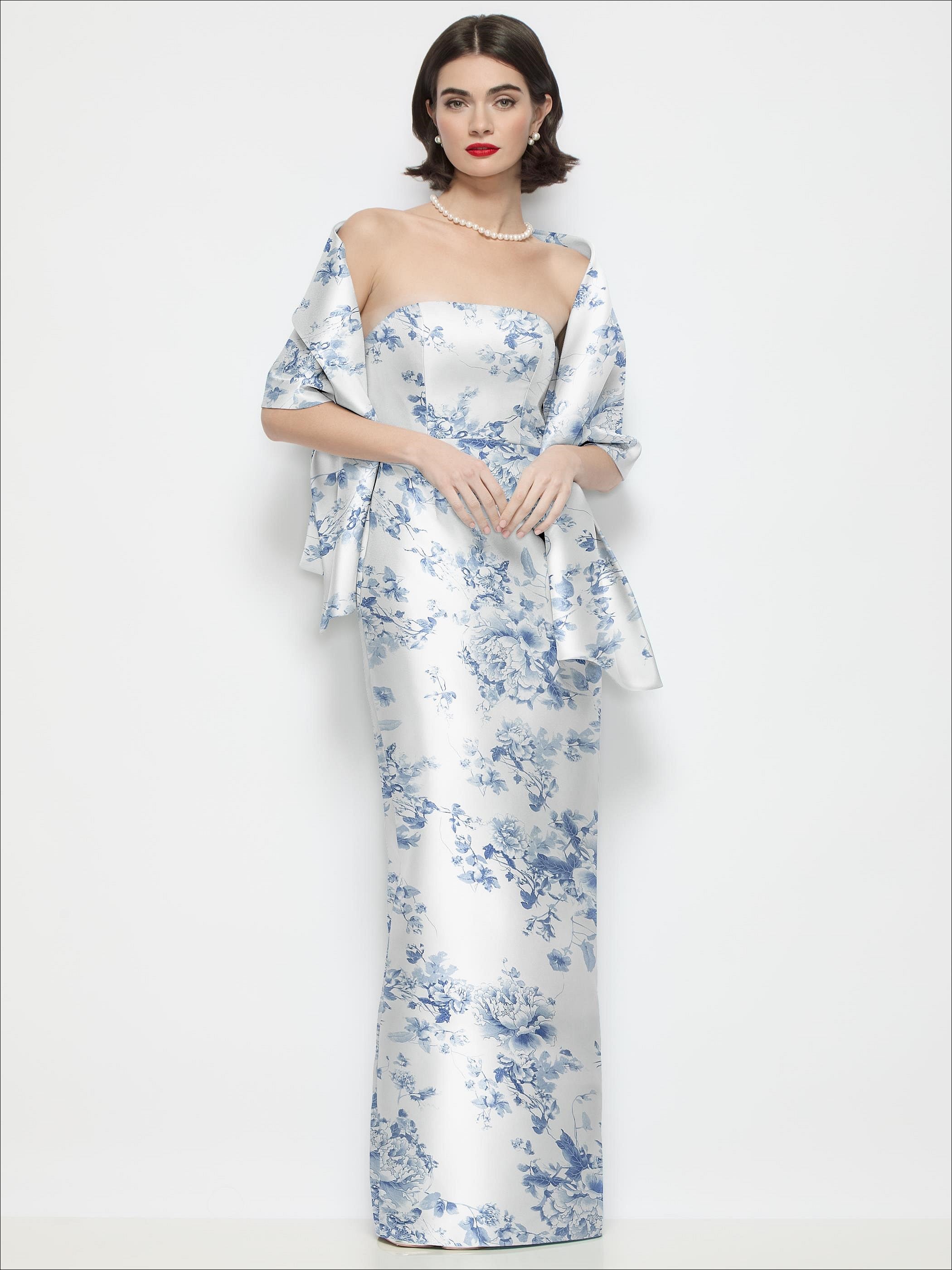 stole for formal dress Floral Satin Wrap formal shawl for evening dress