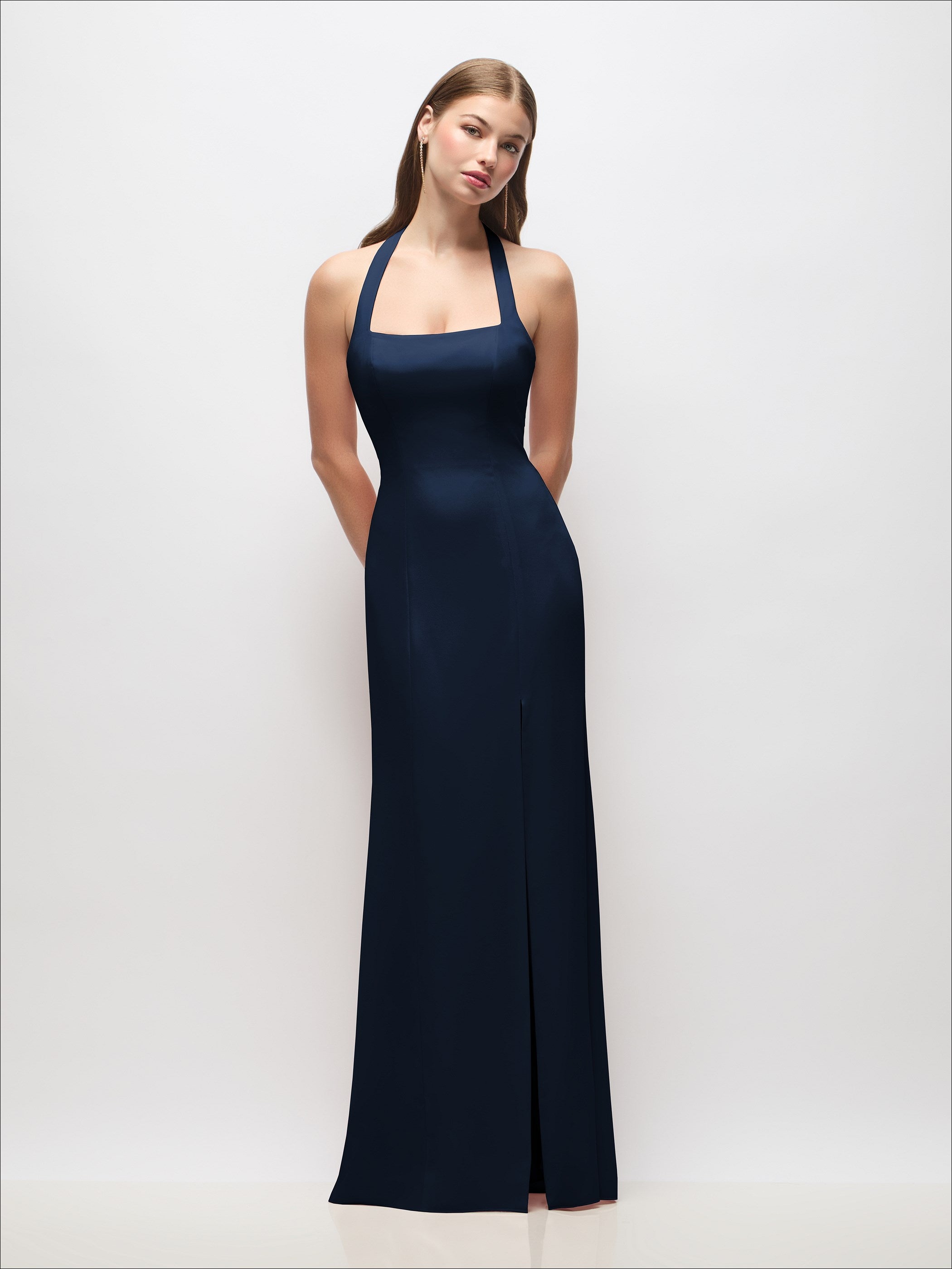 halter neck gown dress Tie Open Back Trumpet Mommy & Me
