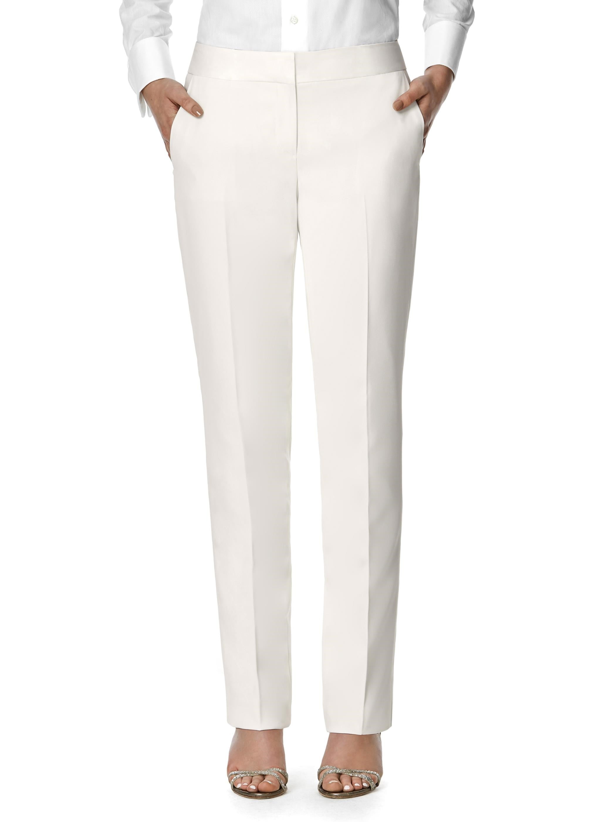 ladies ivory dress pants Women's Tuxedo Trouser dakota