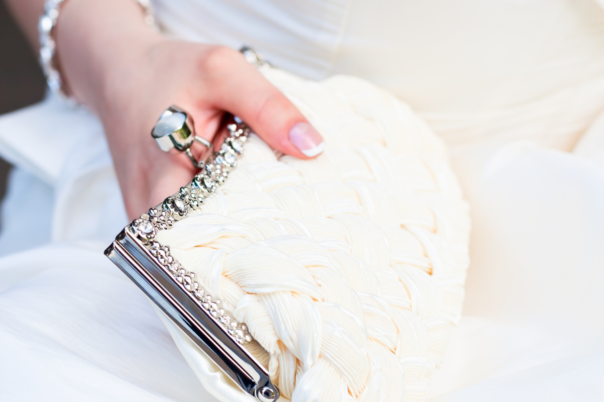elegant wedding clutches