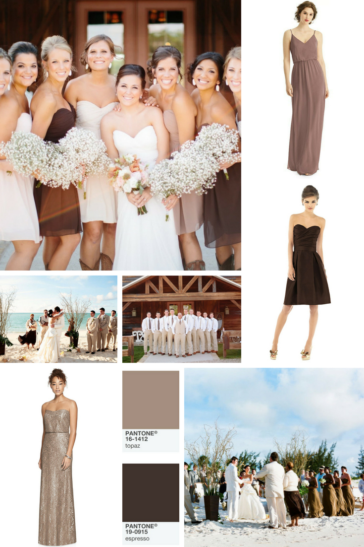 neutrals and earth tones wedding themes