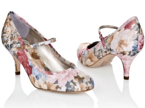 floral wedding shoes