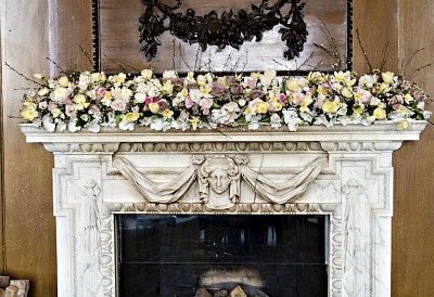 floral mantelpiece decoration floral mantelpiece decoration