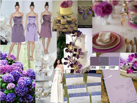 purple wedding moodboard