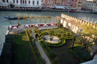 Garden on Grand Canal in Venice 
