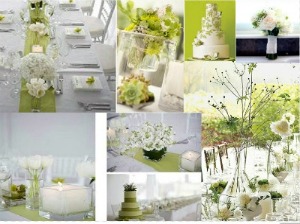 green wedding inspiration moodboard 