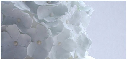 wedding cake flower detail