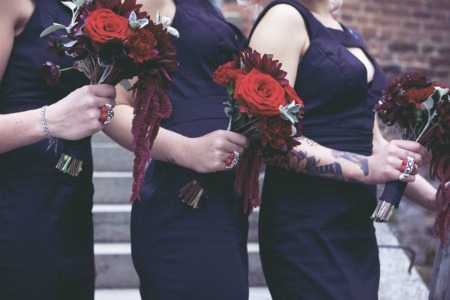 dramatic wedding flowers goth wedding flowers