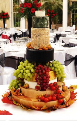 cheese wedding cake tier