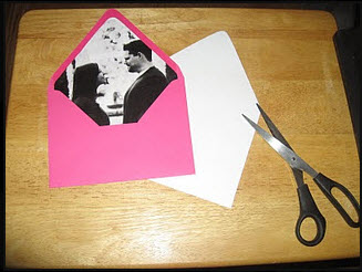 DIY wedding envelopes 