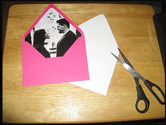 DIY wedding envelopes