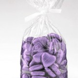 lilac heart shaped chocolates 