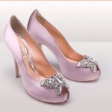 lilac satin shoes 