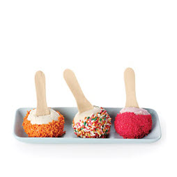 ice cream scoops with sprinkles 
