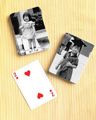 playing card wedding favors