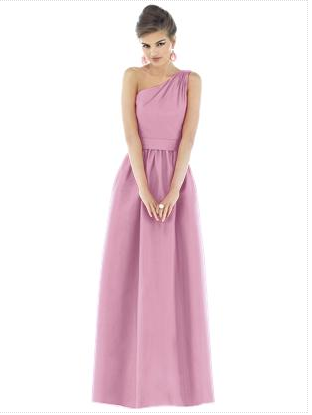 dusky pink bridesmaid dress 