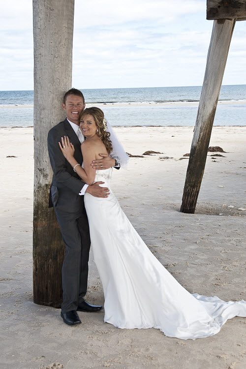 A Beach Wedding Worthy of a Lifeguard High Five