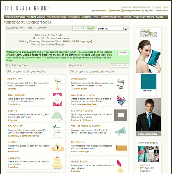 The Dessy Group Announces Wedding Planning Tools