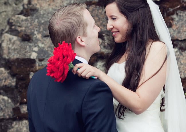 DIY Wedding Bouquet with Felt Hearts