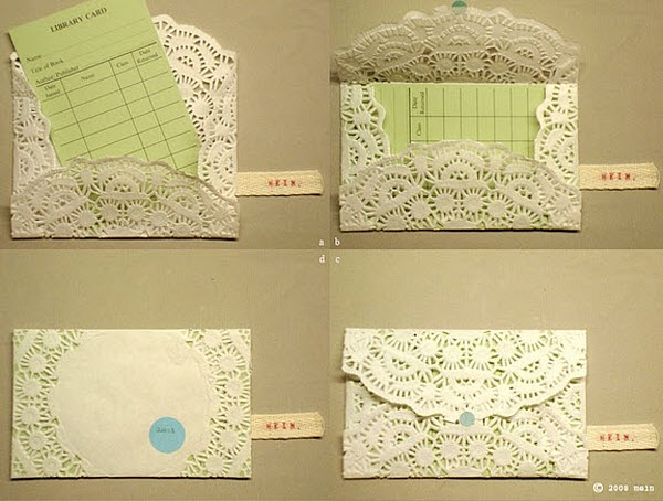 DIY Lace Envelopes with Doilies