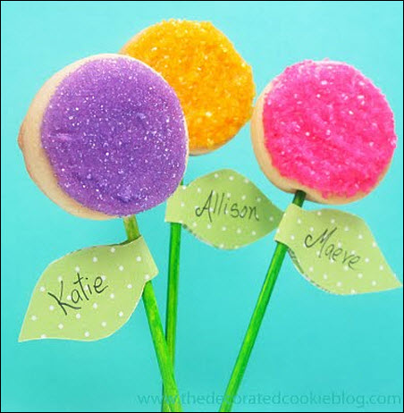 DIY Wedding Favors: Flower Cookie Bouquet