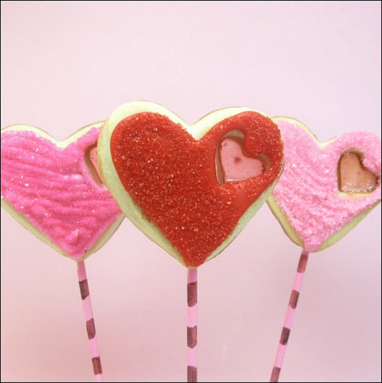 Edible Wedding Favors: Stained Glass Heart Sugar Cookie