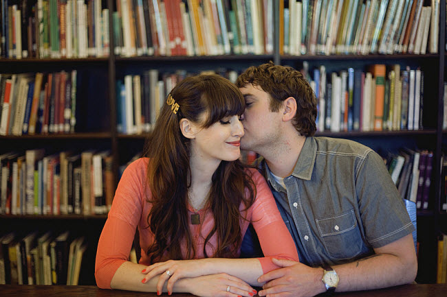 Classic Engagement Photos Complete with Parks and Libraries
