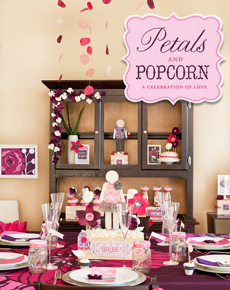 Petals, Popcorn and a Pink Wedding