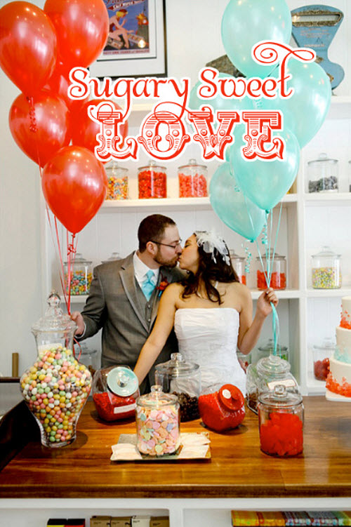 A Candy Shop Wedding Theme