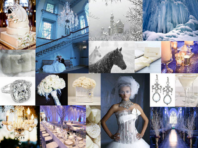 Winter Wedding Ideas - Inspiration Styleboards