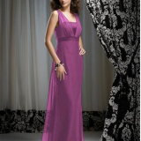 long purple bridesmaid dress 