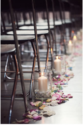 wedding aisle flower decorations 