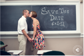Save the Date wedding chalkboard idea 