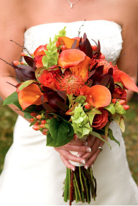 Autumn wedding bouquet