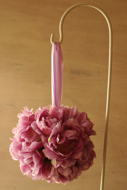 pink peony pomander pink peony wedding decoration