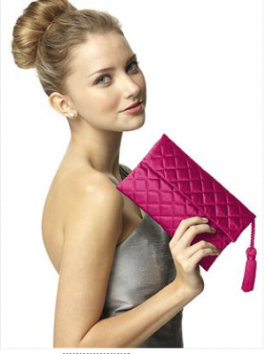 Hot pink bridesmaid handbag