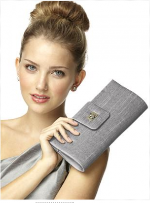 silver clutch bridemaid handbag