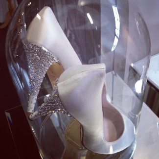 Diamante bridal shoes by Harriet Wilde taken on Instagram