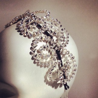 Diamante headband by Polly Edwards taken on Instagram 