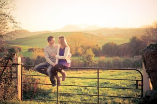 Engagement photos taken in Irish countryside 