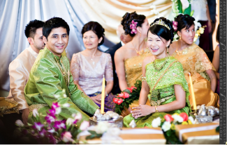 Cambodian wedding ceremony 