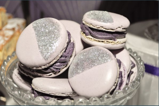 lilac coloured macaroons