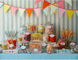 Candy dessert table by Amy Atlas