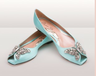 Tiffay blue wedding shoes by Aruna Seth