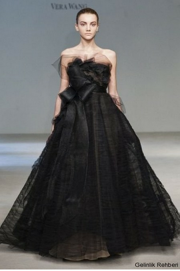 black wedding dresses vera wang