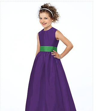 Purple flowergirl dress by Dessy 