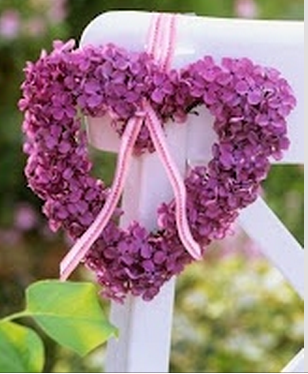 purple heart wreath chairback 